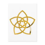 Symbol Venus Flower / GOLD Post Cards