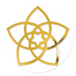 Symbol Venus Flower / GOLD stickers