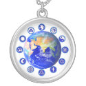 Symbols of Peace & Unity Around the World necklaces