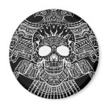 Symmetrical Skull with Guns and bullets by Al Rio magnets
