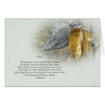 Sympathy Card - Poem and Milkweed Pods