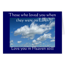 Sympathy card: (Those who loved you)