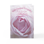 Sympathy for loss of Mother, a beautiful pink rose Cards