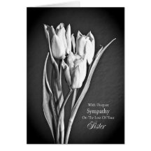 Sympathy on loss of sister. cards