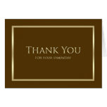Sympathy Thank You Card -- Classic Sympathy