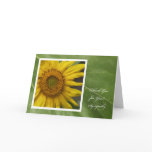 Sympathy Thank You Card -- Sunflower Thank You