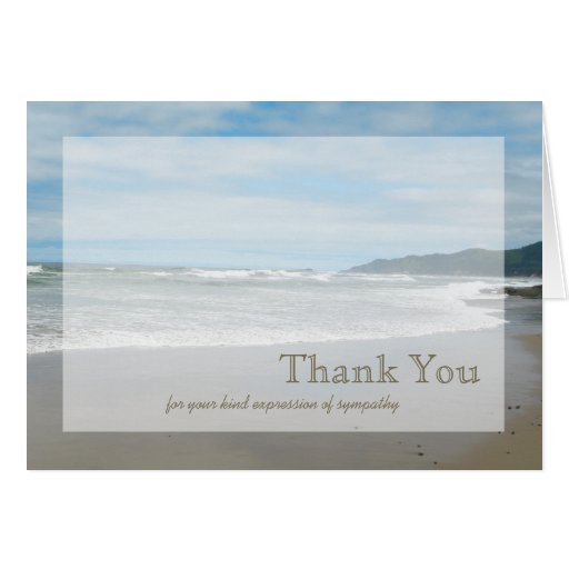 Sympathy Thank You Note Card
