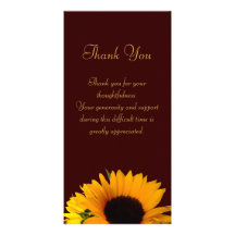 Sympathy Thank You Personalized Photo Card