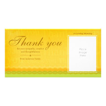 Sympathy Thank You Photo Greeting Card