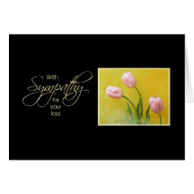Sympathy tulips card