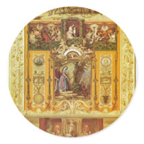 Symphony By Schwind Moritz Von (Best Quality) Round Sticker