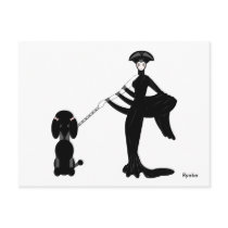 Symphony in Black Postcard