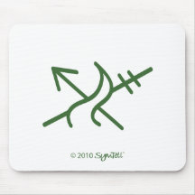 SymTel Green Courageous Symbol Mouse Mats