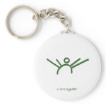 SymTell Green Open-Minded Symbol keychains