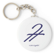 SymTell Purple Admiration Symbol Key Chain