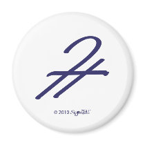 SymTell Purple Admiration Symbol Magnet