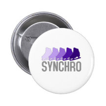 Synchro Skates Pinback Buttons