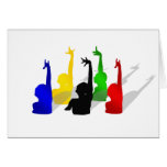Synchronised swimming Synchronised swimmers Greeting Cards
