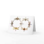 Synchronized Dragonflies IV Greeting Cards