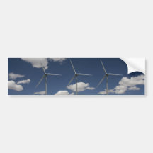 Syncronised Wind Turbines Bumper Sticker