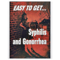 Syphilis And Gonorrhoea Full Colour Flyer