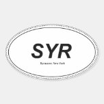 Syracuse New York Oval Bumper Sticker