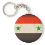 Syria Flag Distressed Keychain