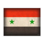 Syria Flag Distressed Postcards