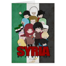SYRIA - We're With You Greeting Cards