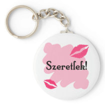 Szeretlek - Hungarian I love you Keychain