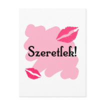 Szeretlek - Hungarian I love you Postcards