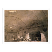 T31459 A Prison Scene, 1794 (pen & ink, wash, chal Post Cards