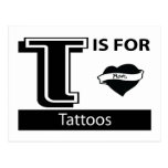 T Is For Tattoos Postcards