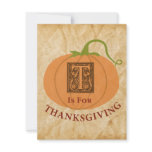 T is for Thanksgiving invitations