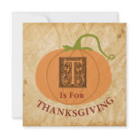 T is for Thanksgiving Invites