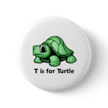 T is for Turtle Button