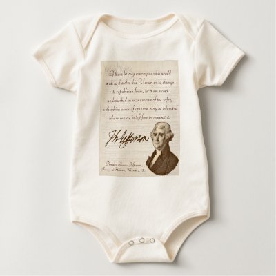 T. Jefferson: Opinion & Reason - Infant  #1 Tshirts by bontondesigns