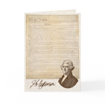 T. Jefferson: Truth & Newspapers - Greeting Card