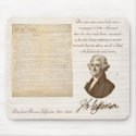T. Jefferson: Truth & Newspapers - Mousepad