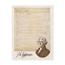 T. Jefferson: Truth & Newspapers - Postcard