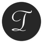 T Monogram Stickers