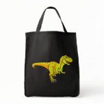 T-Rex cartoon Tote Bags