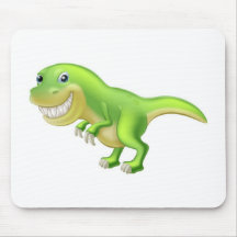 T Rex Cartoon Dinosaur Mousemats