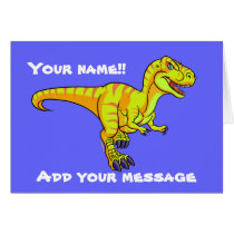 T-Rex cartoon cards