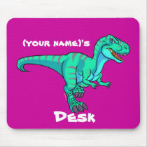 T-Rex cartoon mousepads