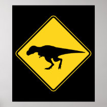 T-Rex Crossing Poster