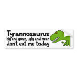 T-Rex Haiku bumper stickers