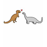 T-Rex Loves Bronto. t-shirts