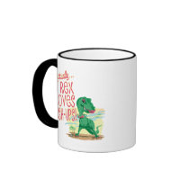 T Rex Loves Push-Ups Mug