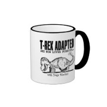 T-Rex Loves Pushups Coffee Mug